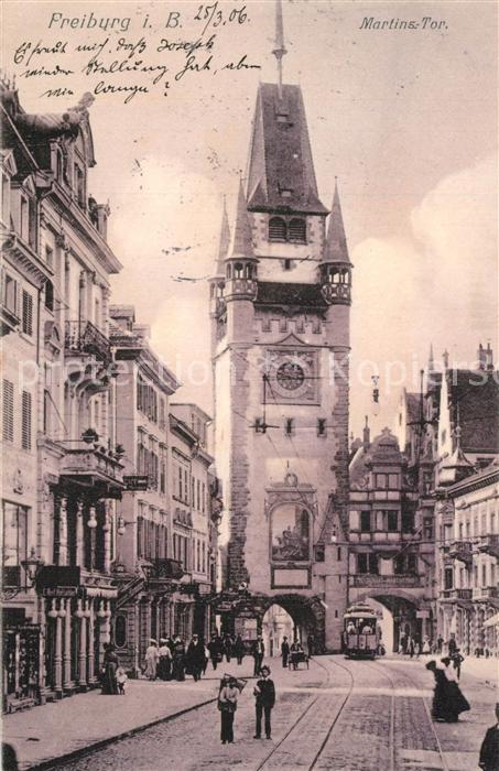 Freiburg Breisgau Martins-Tor Strassenbahn