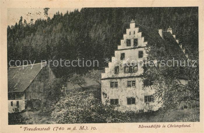 FREUDENSTADT BW B?renschl??le in Christophstal