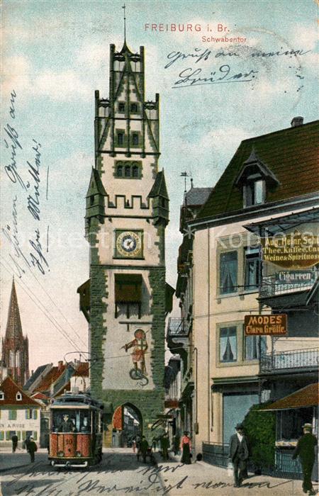 Freiburg Breisgau Schwabentor Strassenbahn