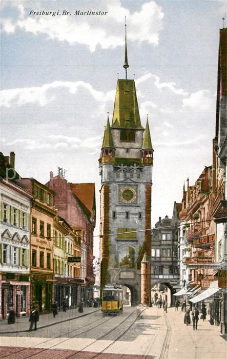 Freiburg Breisgau Martinstor Strassenbahn