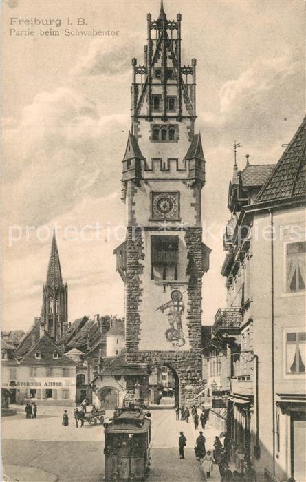 Freiburg Breisgau Schwabentor Strassenbahn