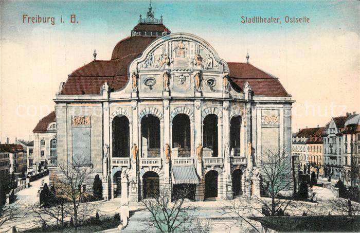 Freiburg Breisgau Stadttheater Ostseite