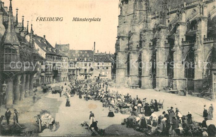 Freiburg Breisgau M?nsterplatz Markt