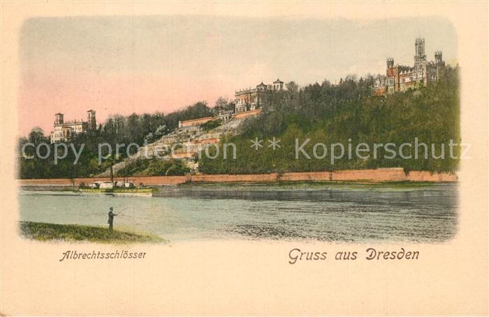 DRESDEN Elbe Albrechtsschl?sser