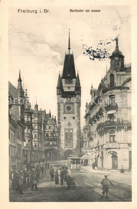 Freiburg Breisgau Martinstor Strassenbahn