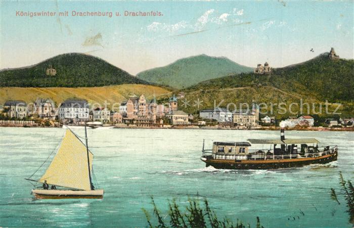 K?nigswinter mit Drachenburg und Drachenfels