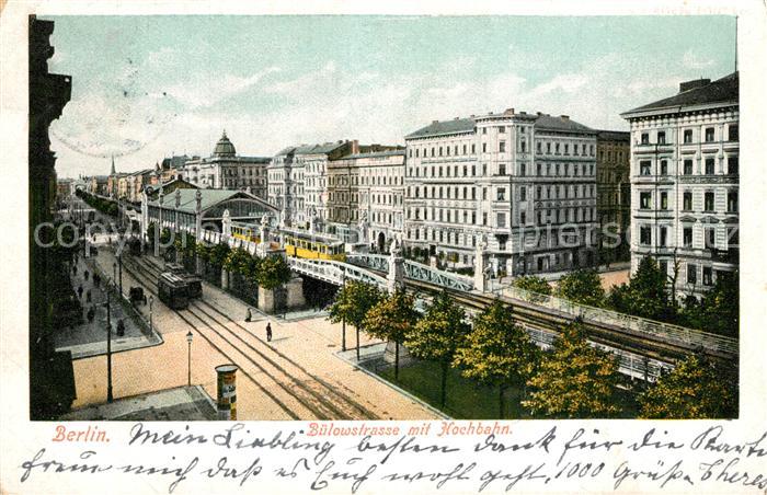 BERLIN  CITY B?lowstrasse mit Hochbahn