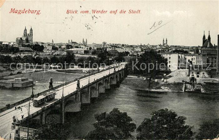 MAGDEBURG  CITY Werderbr?cke Strassenbahn