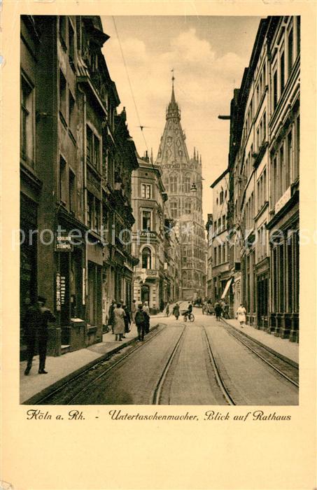 K?ln Rhein Untertaschenmacher Rathaus