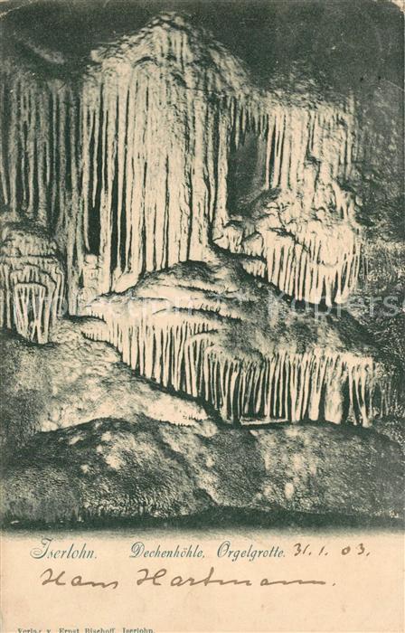 ISERLOHN NRW Dechenh?hle Orgelgrotte