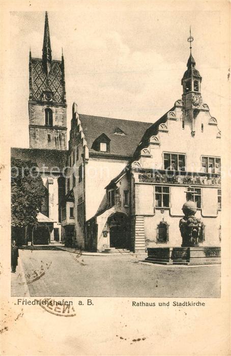 Friedrichshafen Bodensee Rathaus Stadtkirche