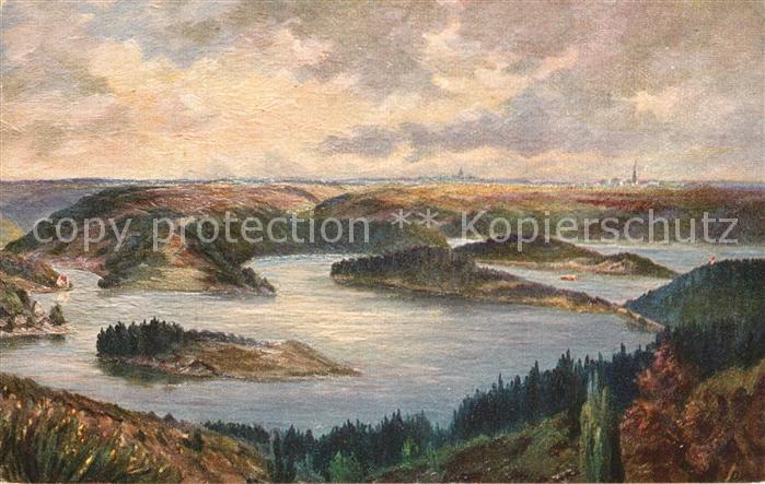 Urfttalsperre K?nstlerkarte F?nfseenblick