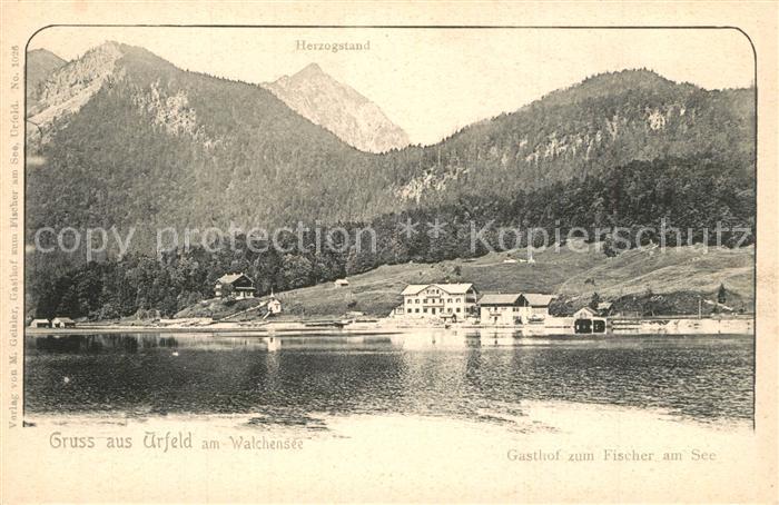Urfeld Oberbayern Walchensee Gasthof zum Fischer am See