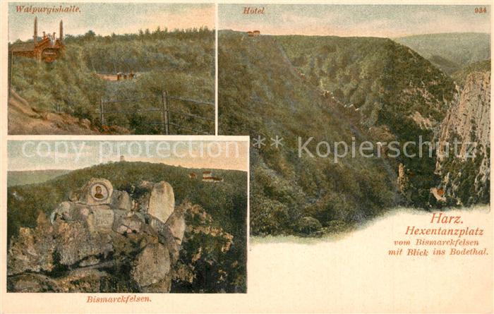 Hexentanzplatz Hotel Walpurgishalle Bismarckfelsen
