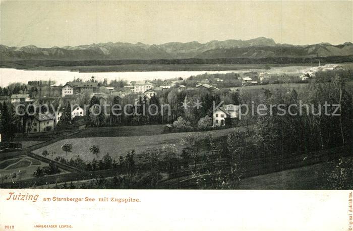 Tutzing Starnberger-See mit Zugspitze