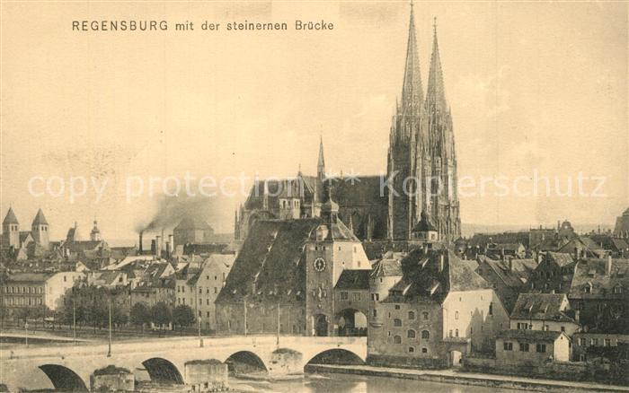 REGENSBURG Bayern mit steinernen Br?cke