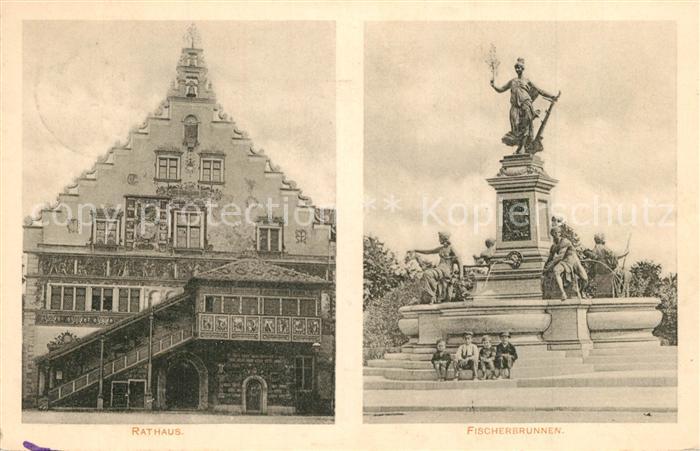 Lindau Bodensee Rathaus Fischerbrunnen