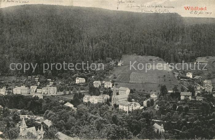 Wildbad Schwarzwald Fliegeraufnahme