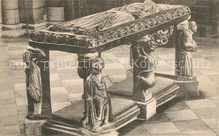 Limburg Lahn Gragdenkmal des Gaugrafen Conrad Kurzbold im Dom