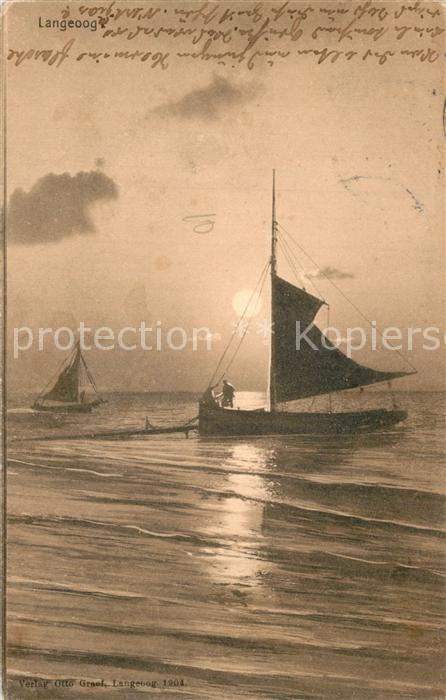 Langeoog Nordseebad Segelboote