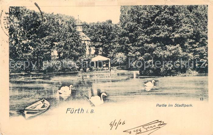 F?rth Bayern Stadtpark Schw?ne