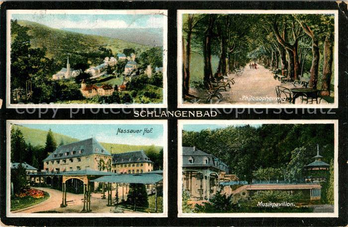 Schlangenbad Taunus Nassauer-Hof Musikpavillon Philosophenweg