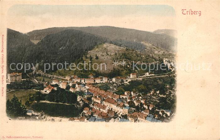 Triberg Schwarzwald Fliegeraufnahme