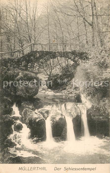M?llerthal Schiessentempel Wasserfall