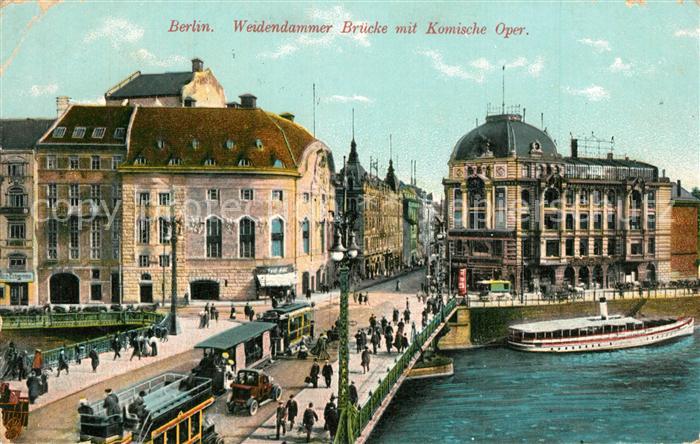 BERLIN  CITY Weidendamer Br?cke mit Komischer-Oper Strassenbahnen