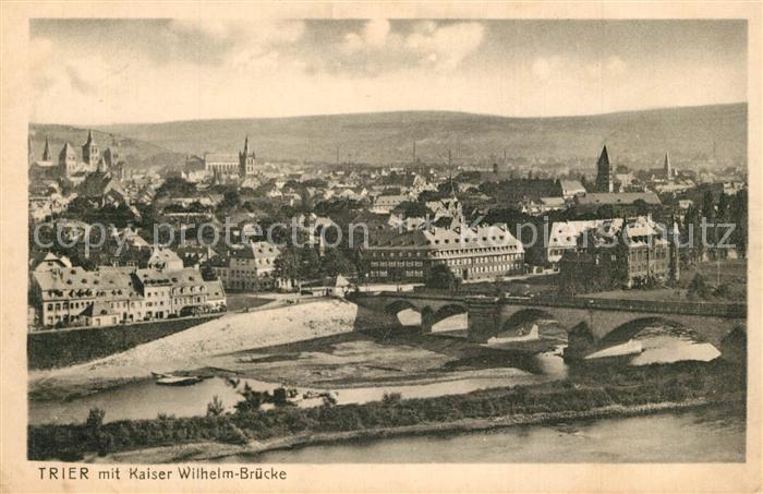TRIER  CITY Fliegeraufnahme mit Kaiser Wilhelm-Br?cke