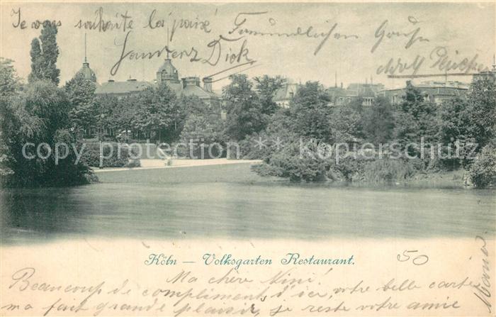 K?ln Rhein Volksgarten Restaurant