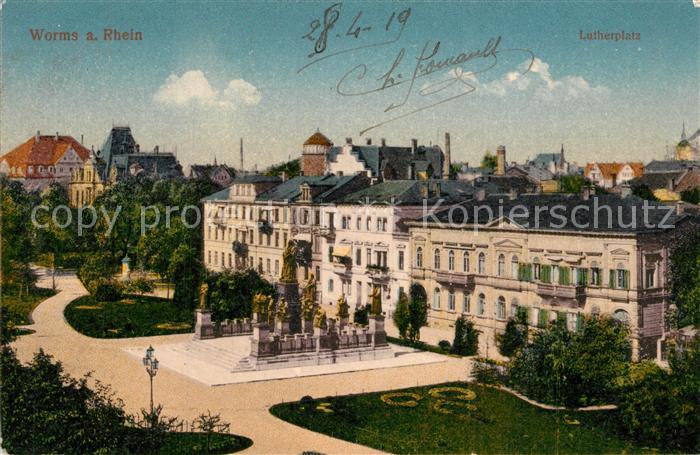 Worms Rhein Lutherplatz