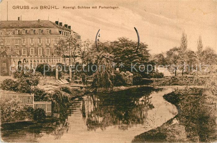 Br?hl Baden Schloss mit Parkanlagen