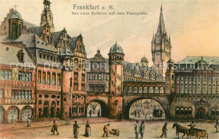 Frankfurt Main Rathaus auf dem Paulsplatz