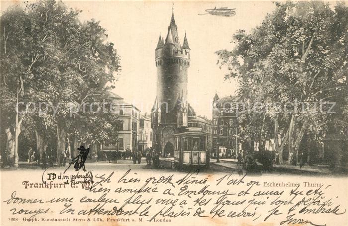 Frankfurt Main Eschenheimer Thurm Strassenbahn