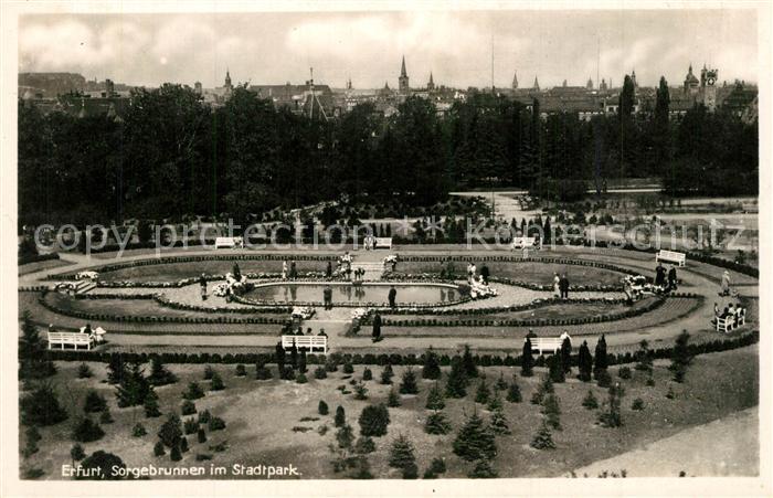 ERFURT  CITY Sorgenbrunnen im Stadtpark