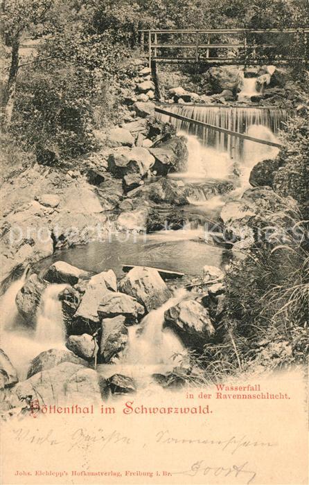 H?llental Schwarzwald Wasserfall in der Ravennaschlucht