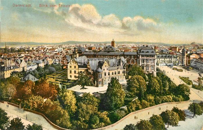 Darmstadt Blick vom Theater