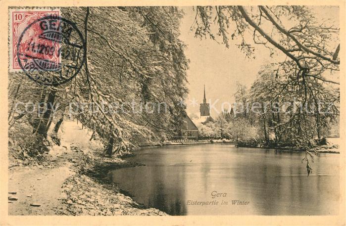 Gera Elsterpartie im Winter