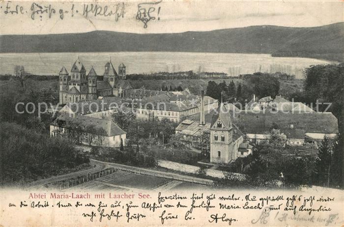 Maria Laach Glees Abtei mit Laacher See