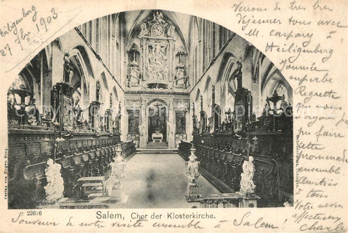 Salem Baden Chor der Klosterkirche