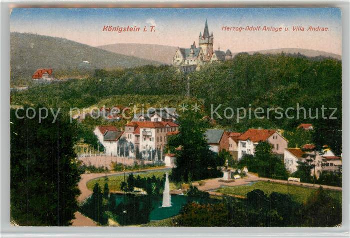 K?nigstein Taunus Herzog Adolf Anlage mit Villa Andrae