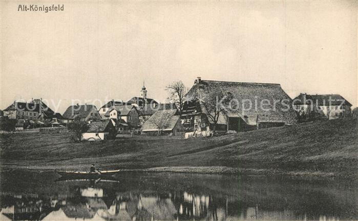 Alt Koenigsfeld Schwarzwald Partie am Wasser Teilansicht