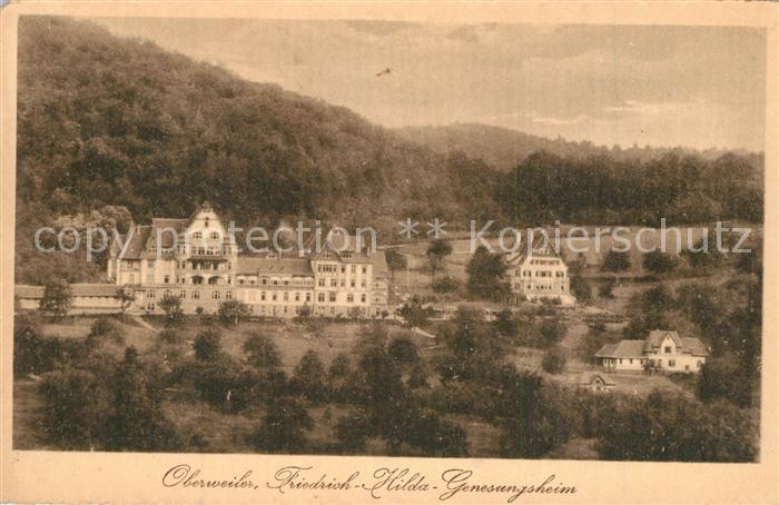 Oberweiler Badenweiler Friedrich Hilda Genesungsheim