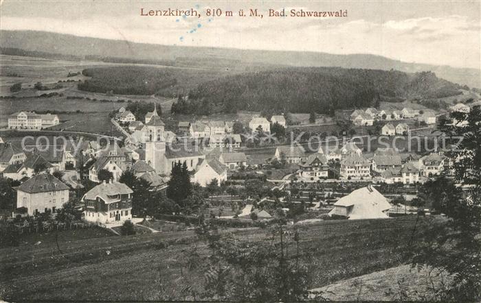 Lenzkirch Hochschwarzwald BW Panorama Schwarzwald Stempel geprueft