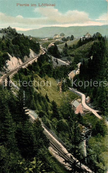 Hoellsteig Partie im Loeffeltal Schwarzwald