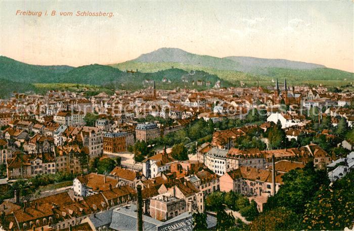 Freiburg Breisgau Stadtpanorama Blick vom Schlossberg