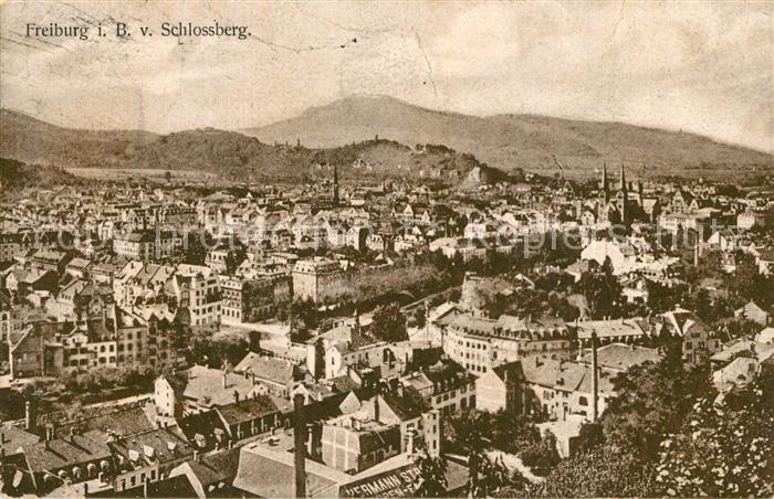 Freiburg Breisgau Stadtpanorama Blick vom Schlossberg