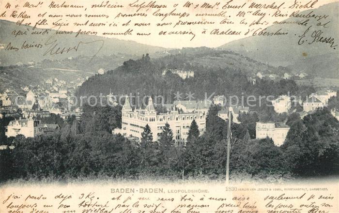 BADEN-BADEN BW Panorama Leopoldshoehe