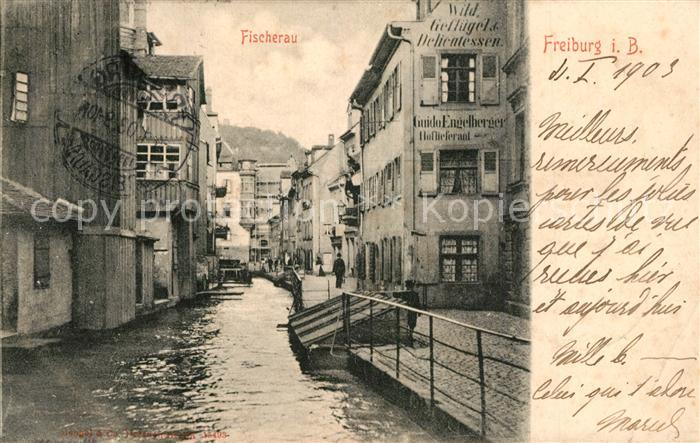 Freiburg Breisgau Fischerau Altstadt